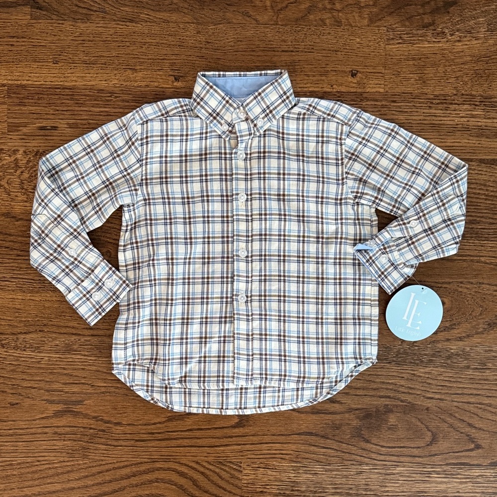 New With Tags Little English Plaid Button-Down Shirt